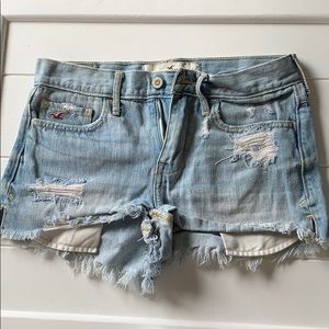 Hollister high rise jeans shorts